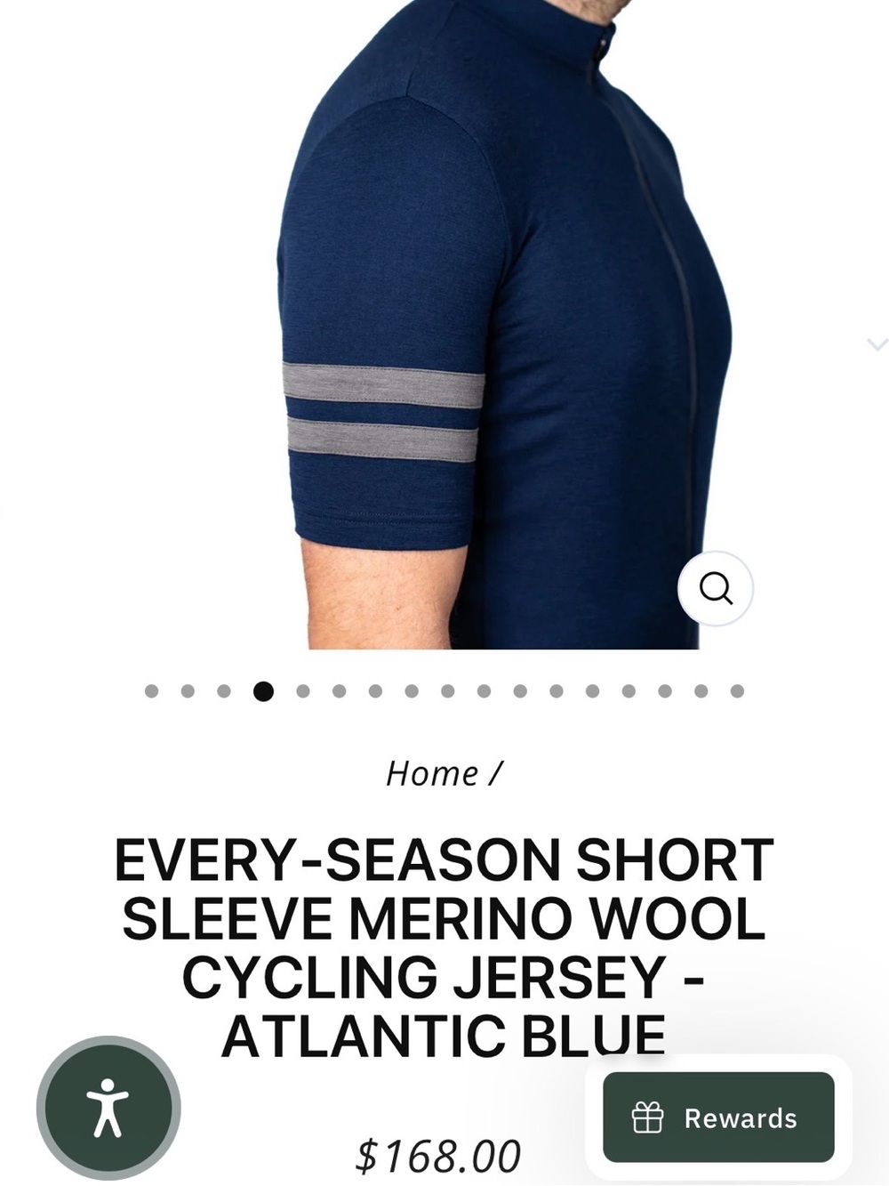Men’s Gray Zip-Front Jersey